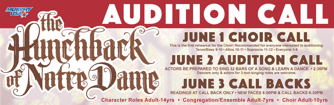 Hunchback of Notre Dame Auditions